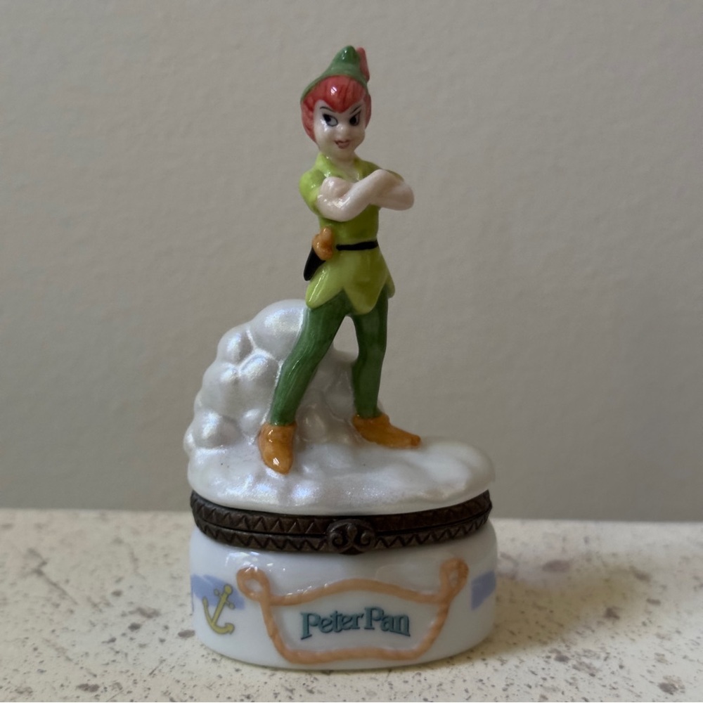 Disney Peter Pan jewelry box collectible figurine trinket pill